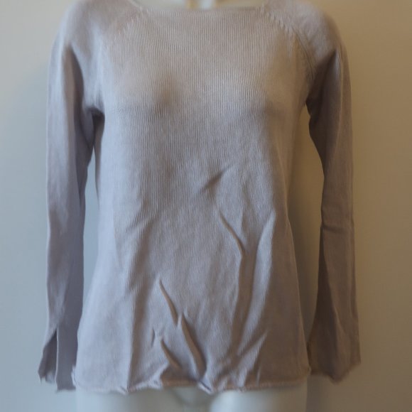 LISA TODD LINEN RIBBON LACE UP PULLOVER SWEATER M* - Picture 5 of 15